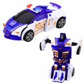 Auto Robot 2in1 Sports Car Police Drive Mix