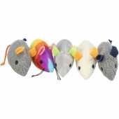 Mouse, plush, catnip, 7 cm, 1 pcs