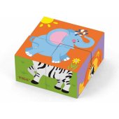 Viga Kostki Puzzle - Zoo (0960, Viga)