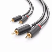 10518 2RCA (Cinch) to 2RCA (Cinch) 2m Black