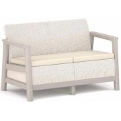 Scandi Linea 2 Seater Sofa Pebble Gray / Light Beige