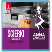 Anna Zaradna ANNA ZARADNA kempinės šluostės, 3 vnt., įvairių spalvų