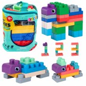 Soft Sensory Construction Blocks in a Bag for Children, Colorful, 30 p