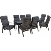 Tomson Table and 8 Chairs (K251641) Grey