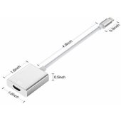 HD2 USB-C Plug to HDMI 4K Female Cable Adapter White