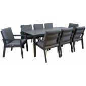 Tomson Table and 8 Chairs (K25164) Grey