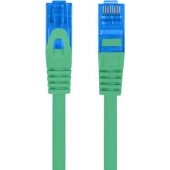 Sujungimo laidas S/ FTP Cat.6A LSZH CCA 1.5m žalias