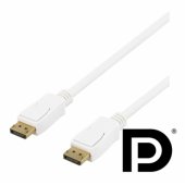 Laidas DisplayPort 1.2 4K 60Hz 2m baltas