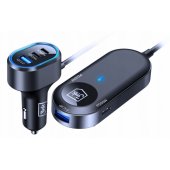 Double Car Charger 135W Black/ Gray