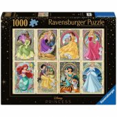 Ravensburger dėlionė Disney Princess - Nouveau Art princesės (1000 pie