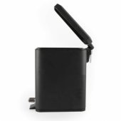 LA041173BLKPEU7 Slimline pedalinė šiukšliadėžė – juoda, 5 litrų