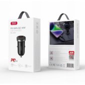 CC56 PD 30W QC 1x USB 1x USB-C black
