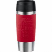 Emsa TRAVEL MUG Classic Thermo Mug (dark red/ stainless steel, 0.36 lit