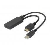 Adapter HDMI - USB-C Alt.Mode DisplayPort 4K/ 60Hz 0,2m black