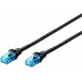 CAT 5e U-UTP jungiamasis kabelis 3m juodas
