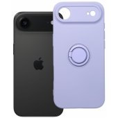 Silicone Ring Phone Case with Stand iPhone 17 Air Purple