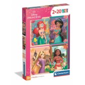 Puzzle 2x20 Super Color DISNEY PRINCESSES | Clementoni 24092 | 3+