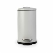 LA036690GRYPEU7 Slimline D-Shaped Pedal Bin 5 Litre, Grey