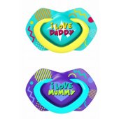Silicone Symmetrical Neon Love 6-18m Blue
