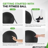 Gymball 75cm With Pump Black