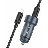 Z57A USB A/ C QC3.0 PD 30W + cable Lightning Black