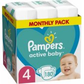 Active Baby sauskelnės, dydis 4, 180 vnt., 9kg-14kg