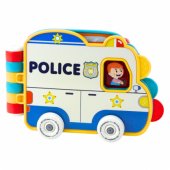 Interaktyvi edukacinė knyga „Transporto priemonės“: šviesos, garsai ir judantys elementai