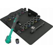 Wera 8100 SB 13 Zyklop Comfort terkšlinių raktų rinkinys, colinis, 3/ 8, įrankių rinkinys (b