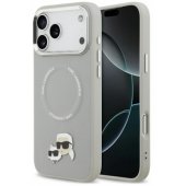 Karl & Choupette Pins MagSafe Case iPhone 17 Pro Gray