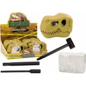 Archeologinių kasinėjimų rinkinys, dinozaurai, fosilijos, kaukolė