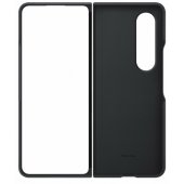 "Leather Cover for Galaxy Z Fold 4" Black