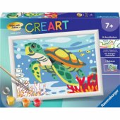 Ravensburger CreArt - jūrinis vėžlys, tapyba