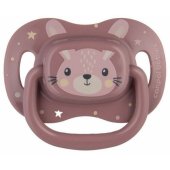 Silicone Symmetrical Soother 18m+ CUTE ANIMALS 34/ 926 Pink