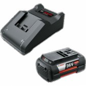 Bosch starterio rinkinys 36V (GBA 36V 4.0Ah + AL 36V-20), įkroviklis (juodas, 36V)
