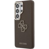 PU 4G Resin Metal Logo Case Galaxy S26 Ultra Brown
