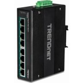 _8351665 TRENDnet pramoninis komutatorius, 8 Gbit PoE+ prievadai, DIN bėgelis (24-56V)