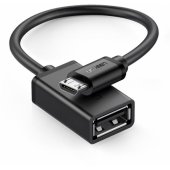 10396 USB (female) - micro USB (male) OTG cable adapter Black