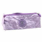 School Pencil Case Organizer Single Compartment Purple 21.5cm