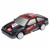 RC Coupe Remote Control Drift Car with Interchangeable Wheels Black 1: