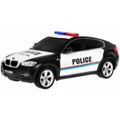 BMW X6 Police 1:24 juodas