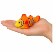 Clownfish Rubber Fish Figurine Stretchable Realistic Ocean Fish 10cm