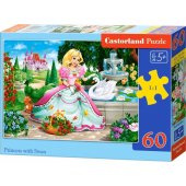 Castorland Puzzle 60 Księżniczka z łabędziem