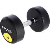 HMS HG PRO gumuotas hantelis, 1 × 16 kg