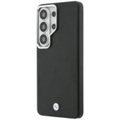 Signature PU Leather Metal Logo Magnetic Case Galaxy S26 Ultra Black