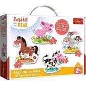 KAZSTUDIO SA dėlionė - Baby Classic - ūkyje - Babaski i Miś 36127