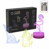 SNL119RGB LED lamp Light decoration Animals RGB 3D