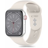 Silikoninis dirželis Apple Watch 4|5|6|7|8|9|SE 38/ 40/ 41mm žvaigždžių šviesos spalvos