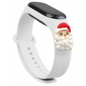 Xiaomi Mi Band 3/ 4 baltas Kalėdų Senelis