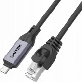 Network Cable USB-C to RJ-45 LAN 3 m Black-Silver