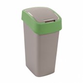 Curver Pacific Flip recycling garbage can tilting 50L green (